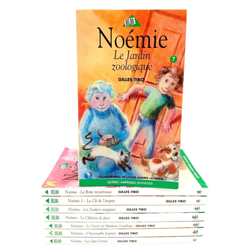 Lot of 8 Noémie French Children's Books Gilles Tibo Quebec Jeunesse Book